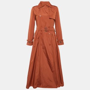 Max Mara Orange Taffeta Double Breasted Tubinga Trench Coat M, Coats & Jackets - Luxury Closet catalog