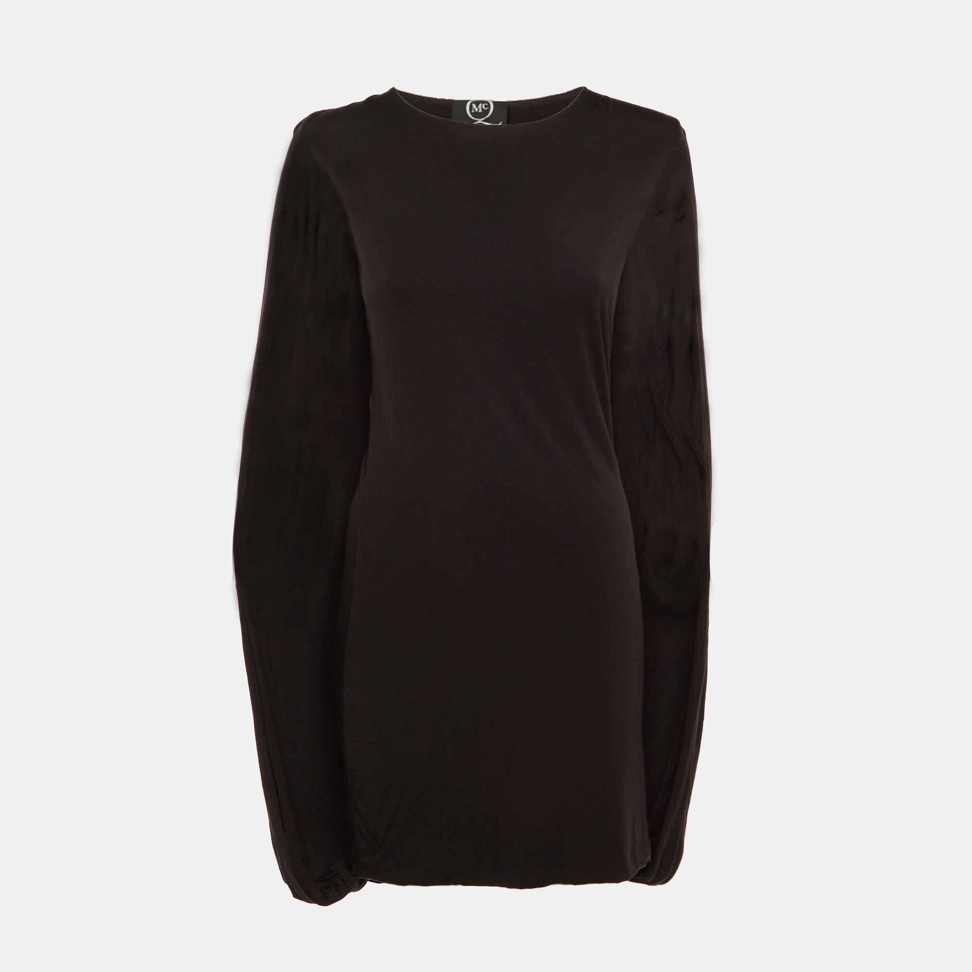 McQ by Alexander McQueen Black Jersey Gathered Mini Dress M, Dresses - Luxury Closet