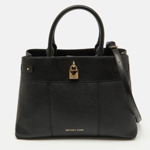 Michael Kors Black Leather Large Gramercy Satchel, Satchels - Luxury Closet catalog