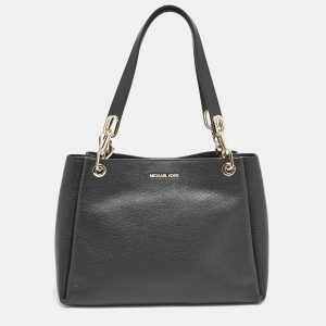Michael Kors Black Leather Large Trisha Tote, Tote Handbags - Luxury Closet catalog