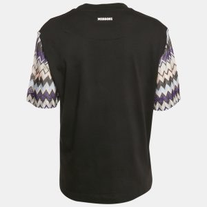 Missoni Black Zigzag Raschel Sleeve Jersey T-Shirt L, Shirts & Tops - Luxury Closet catalog