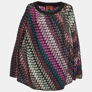 Missoni Multicolor Patterned Knit Top S, Shirts & Tops - Luxury Closet