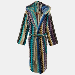 Missoni Multicolor Printed Terry Belted Bathrobe L, Coats & Jackets - Luxury Closet catalog