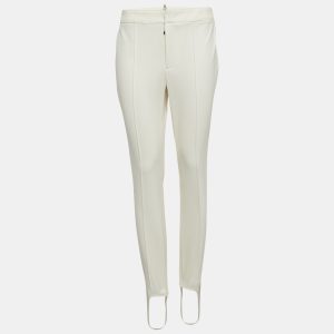 Moncler Grenoble White Technical Jersey Stirrup Ski Pants M, Clothing - Luxury Closet