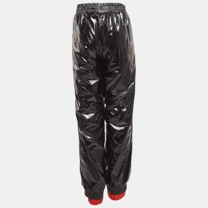 Moncler x Palm Angels Black Side Stripe Synthetic Logo Applique Joggers M, Clothing - Luxury Closet