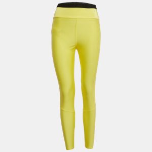 Moncler Yellow Logo Print Jersey Leggings M, Clothing - Luxury Closet catalog