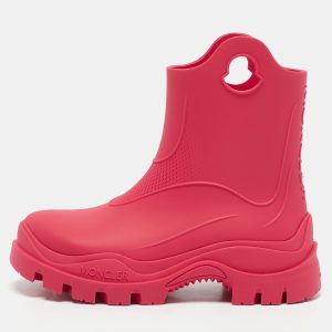 Moncler Pink Rubber Misty Rain Boots Size 35, Boots - Luxury Closet catalog
