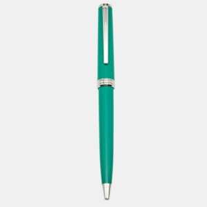 Montblanc Green Resin Silver Tone Ballpoint Pen, Apparel & Accessories - Luxury Closet catalog
