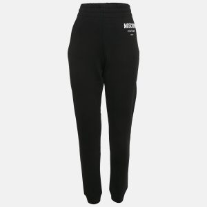 Moschino Couture Black Logo Print Cotton Knit Joggers M, Clothing - Luxury Closet catalog