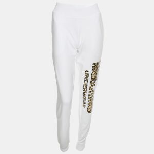 Moschino White Cotton Logo Underwear Jogger Pants M, Clothing - Luxury Closet catalog