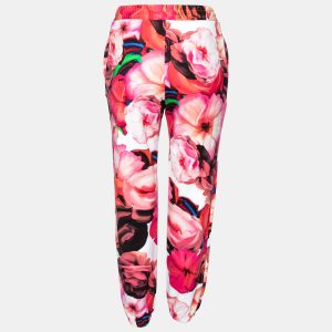 MSGM Multicolor Printed Cotton Track Pants S, Clothing - Luxury Closet