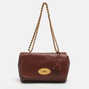 Mulberry Brown Leather Medium 50 Years Edition Lily Shoulder Bag, Shoulder Bags - Luxury Closet catalog