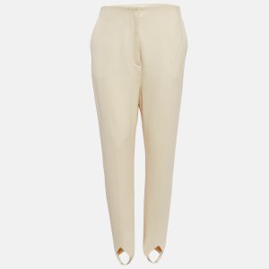 Nanushka Cream Jersey Darby Stirrup Leggings M, Clothing - Luxury Closet catalog