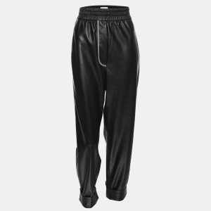 Nanushka Black Faux Leather Drawstring Harem Pant M, Clothing - Luxury Closet catalog