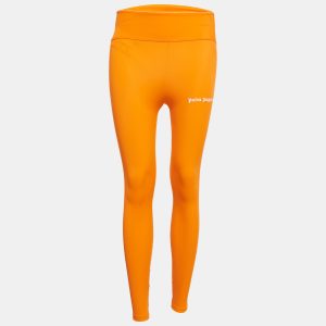 Palm Angels Orange Side Stripe Jersey Leggings S, Clothing - Luxury Closet catalog