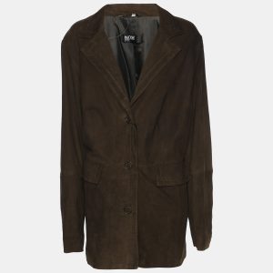 N.O.W by Persona Moss Green Suede Single Breasted Jacket XL, Coats & Jackets - Luxury Closet catalog