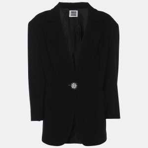 Perte by Krizia Black Crepe Single Breasted Blazer XL, Coats & Jackets - Luxury Closet catalog