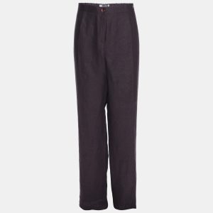 Perte by Krizia Purple Linen Trousers XXL, Clothing - Luxury Closet catalog