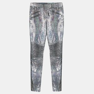 Philipp Plein Silver Women's Trouser XS, Clothing - Luxury Closet