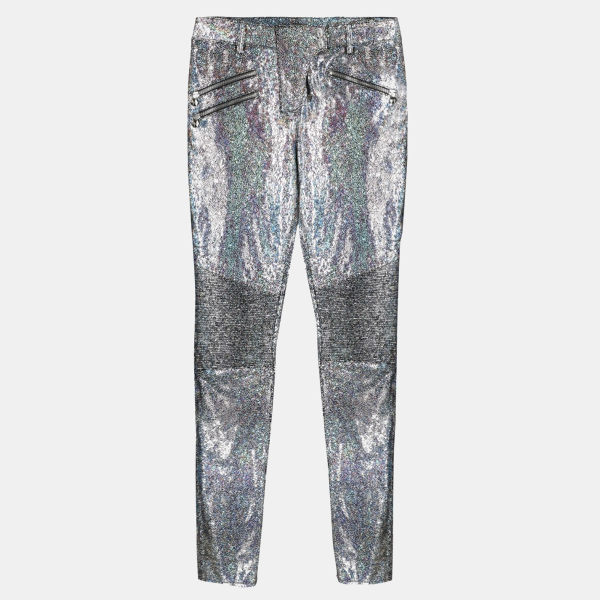 Philipp Plein Silver Women's Trouser XS, Clothing - Luxury Closet catalog