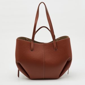 Pol&egrave;ne Cognac Brown Leather Cyme Tote, Tote Handbags - Luxury Closet catalog