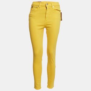 Polo Ralph Lauren Yellow Denim Tompkins Skinny Jeans M Waist 28", Jeans - Luxury Closet