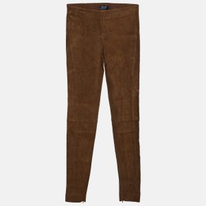 Polo Ralph Lauren Brown Suede Saxony Pants XS, Clothing - Luxury Closet catalog