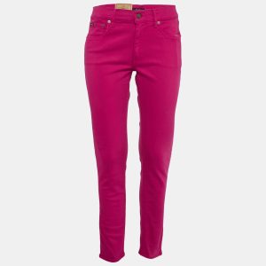 Polo Ralph Lauren Pink Denim Skinny Fit Jeans M Waist 29", Jeans - Luxury Closet