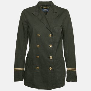 Polo Ralph Lauren Black Denim Peak Lapel Captain Jacket L, Coats & Jackets - Luxury Closet catalog