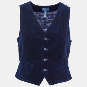 Polo Ralph Lauren Navy Blue Corduroy Sleeveless Vest S, Coats & Jackets - Luxury Closet catalog