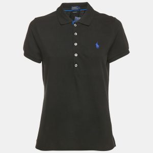 Polo Ralph Lauren Black Logo Embroidered Cotton Polo T-Shirt L, Shirts & Tops - Luxury Closet catalog