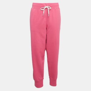Polo Ralph Lauren Pink Logo Embroidered Cotton Blend Knit Trackpants XL, Clothing - Luxury Closet catalog