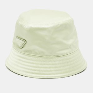 Prada Mint Green Re-Nylon Bucket Hat M, Apparel & Accessories - Luxury Closet