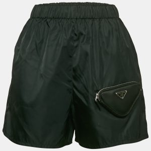 Prada Black R-Nylon Triangle Pocket Detail Shorts XXS, Shorts - Luxury Closet catalog