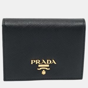 Prada Black Saffiano Leather Bifold Wallet, Wallets & Money Clips - Luxury Closet catalog
