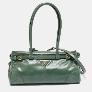 Prada Sage Leather Medium Bonnie Shoulder Bag, Shoulder Bags - Luxury Closet catalog