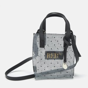 RED Valentino Transparent/Black PVC and Leather Joy2go Tote, Tote Handbags - Luxury Closet