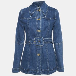 Rejina Pyo Blue Denim Belted Maeve Jacket M, Coats & Jackets - Luxury Closet catalog