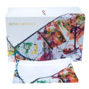 Mahaweb Abstract Design Limited Edition Shoe Box & Dust Bag for Rene Caovilla, Sandals - Luxury Closet