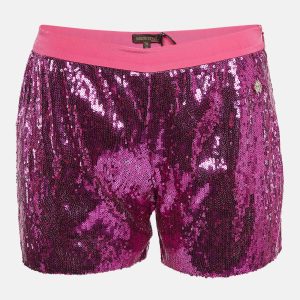 Roberto Cavalli Pink Sequin Shorts XS, Shorts - Luxury Closet