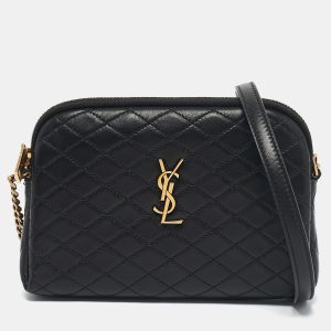 Saint Laurent Black Quilted Leather Gaby Crossbody Bag, Handbags - Luxury Closet catalog