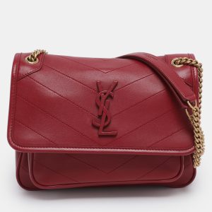 Saint Laurent Red Matelasse Leather Baby Niki Chain Shoulder Bag, Shoulder Bags - Luxury Closet catalog
