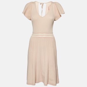 Sandro Pink Rib Knit Fit and Flare Mini Dress M, Dresses - Luxury Closet catalog