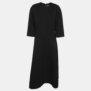 S'Max Mara Black Jersey Pensile Midi Dress XL, Dresses - Luxury Closet