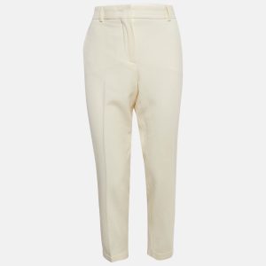Sportmax Cream Wool Skinny Formal Trousers M, Clothing - Luxury Closet catalog