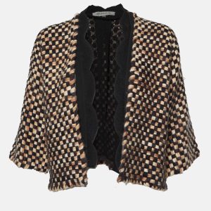 Sportmax Multicolor Checked Wool Blend Open Front Jacket S, Coats & Jackets - Luxury Closet catalog