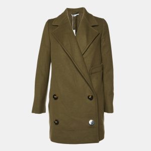 Stella McCartney Khaki Green Wool Double Breasted Overcoat S, Coats & Jackets - Luxury Closet catalog