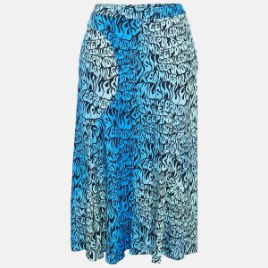 Stella McCartney Blue Printed Midi Skirt S, Skirts - Luxury Closet catalog
