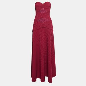 Tadashi Shoji Pink Sequin Embellished Jersey Strapless Gown XS, Dresses - Luxury Closet catalog