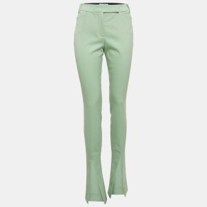 The Attico Green Wool Slit Detail Freja Skinny Pants M, Clothing - Luxury Closet catalog